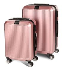 2-delni set potovalnih kovčkov Carbon Series, Rosegold