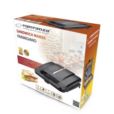 Esperanza  OPEKAČ SENDVIČEV 1000W PARMIGIANO ČRN