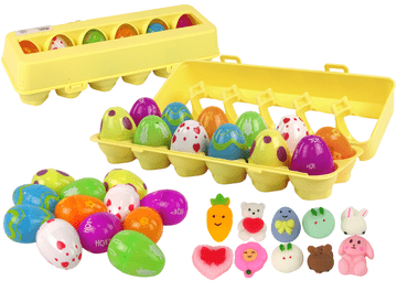 slomart LEAN TOYS Set velikonočnih jajčk Squishy (12 kosov)