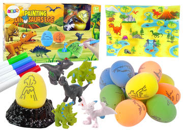 slomart DIY komplet za barvanje jajc Dinozavri LEAN TOYS