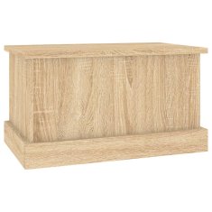 Vidaxl Škatla za shranjevanje iz hrasta sonoma 50x30x28 cm inženirski les