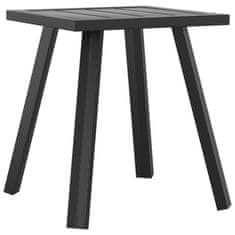 Vidaxl Vrtna miza antracitna 34x34x38 cm jeklo