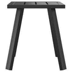 Vidaxl Vrtna miza antracitna 34x34x38 cm jeklo