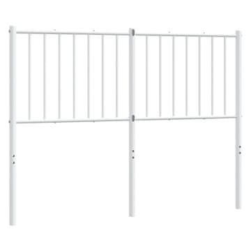 Vidaxl Kovinsko nadomestno vzglavje belo 120 cm