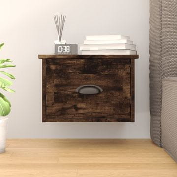 Vidaxl vidaXL Stenska nočna omarica dimljen hrast 41,5x36x28 cm