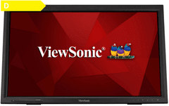 Viewsonic TD2423 monitor, zvočniki, na dotik, 60cm, IR, VA, LED, LCD, HDMI/DVI/VGA