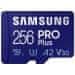 Samsung 256 GB PRO Plus micro SDXC pomnilniška kartica (b/w do 160/120 MB/s) + adapter USB