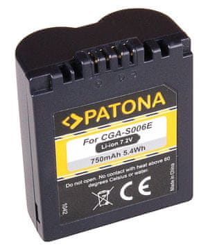PATONA baterija za Panasonic CGA-S006E 750mAh