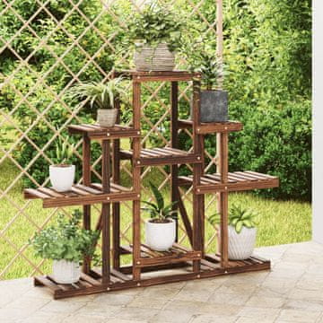 Vidaxl vidaXL Stojalo za rastline, 110x25x96 cm, masivni jelkov les