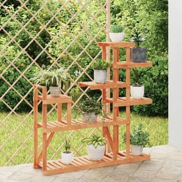 Vidaxl vidaXL Stojalo za rastline, 110x25x111 cm, masivni jelkov les