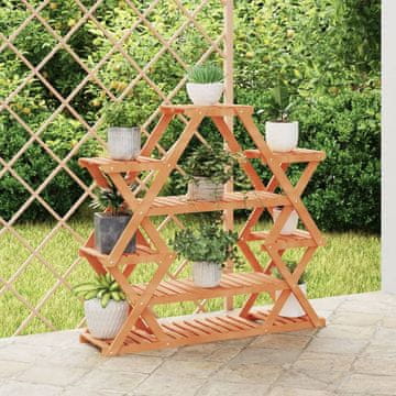 Vidaxl vidaXL Stojalo za rastline, 110x25x105 cm, masivni jelkov les