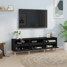 Vidaxl TV omarica črna 150x30x44,5 cm inženirski les
