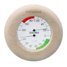 Topsauna Leseni termometer z higrometrom za savno - Bor