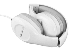 Esperanza Slušalke SOUL; stereo, audio, zložljive, bele, 3m