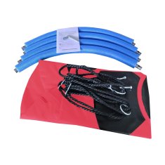 Aga Viseči gugalni obroč 120 cm Rdeč