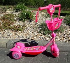 Skuter - tricikel roza