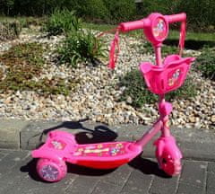 Kubisport Skuter - tricikel roza