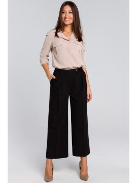 Style Stylove Ženske hlače culottes Blanchessant S139 črna