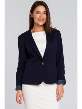 Style Stylove Ženski formalni suknjič Helainete S154 mornarsko modra