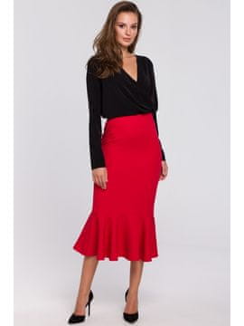 makover Žensko krilo midi Landole K025 rdeča