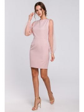 makover Ženska mini obleka Lyneramurs K032 temno roza