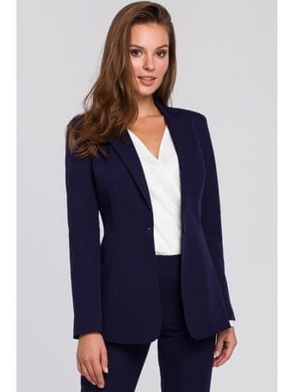 makover Ženski formalni suknjič Gwenelott K036 črnilo modro