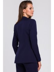 makover Ženski formalni suknjič Gwenelott K036 črnilo modro S