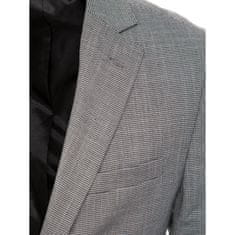 Dstreet Moška jakna z enojnim zapenjanjem za prosti čas KETA črna mx0581 3XL-56