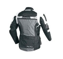 MAXX NF 2206 Dolga črno-siva tekstilna jakna XS