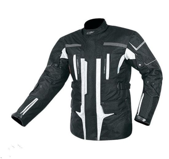 MAXX NF 2201 Tekstilna jakna dolga črno-srebrna