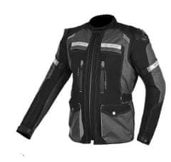 MAXX NF 2210 Tekstilna jakna dolga črno-srebrna XXL