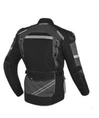 MAXX NF 2210 Tekstilna jakna dolga črno-srebrna XXL
