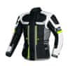 MAXX NF 2206 Tekstilna jakna dolga črna sivo zelena reflex L