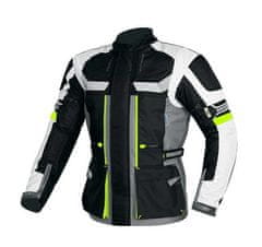 MAXX NF 2206 Tekstilna jakna dolga črna sivo zelena reflex M