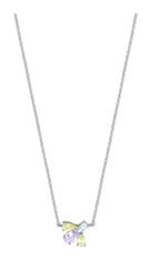 Esprit Svetleča srebrna ogrlica z barvnimi cirkoni ESNL01821342