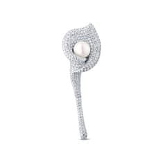 JwL Luxury Pearls Svetleča broška 2v1 Calla cvet JL0816
