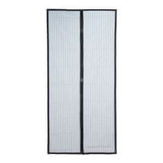 Repest Mreža proti insektom z magneti 80/90/100 x 210/220 cm Črna Malatec 12523