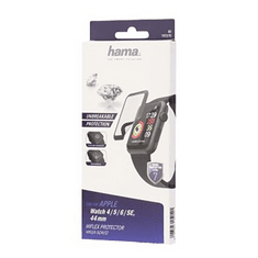 Hama Hiflex, zaščita zaslona za Apple Watch 4/5/6/SE 1st Gen/SE 2nd Gen, 44 mm, odporna proti razbitju