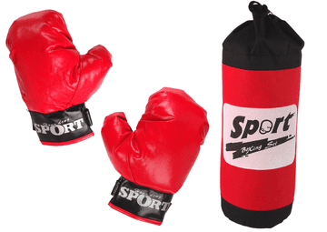 slomart Boks set z vrečo in rokavicami LEAN TOYS
