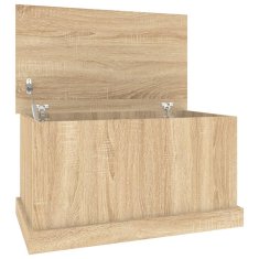 Vidaxl Škatla za shranjevanje iz hrasta sonoma 70x40x38 cm inženirski les