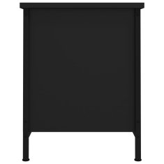 Vidaxl TV omarica z vrati črna 60x35x45 cm inženirski les