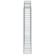 Vidaxl Obokane gabion košare 25kosov 200x50x180/200cm pocinkano železo
