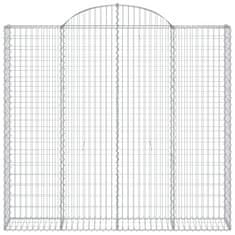 Vidaxl Obokane gabion košare 25kosov 200x50x180/200cm pocinkano železo