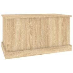 Vidaxl Škatla za shranjevanje iz hrasta sonoma 70x40x38 cm inženirski les