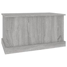 Vidaxl Škatla za shranjevanje siva sonoma 70x40x38 cm inženirski les