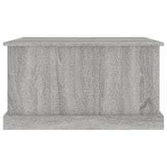 Vidaxl Škatla za shranjevanje siva sonoma 70x40x38 cm inženirski les