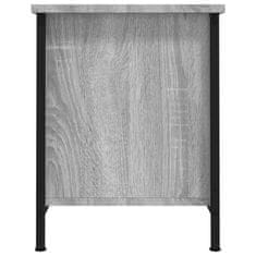 Vidaxl TV omarica z vrati siva sonoma 60x35x45 cm inženirski les