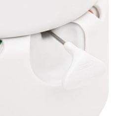 Vidaxl Integrirano stranišče za kampiranje belo 24+17 L HDPE in emajl