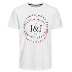 Jack&Jones Moška majica s kratkimi rokavi JJSUPPLY Regular Fit 12221925 White (Velikost S)