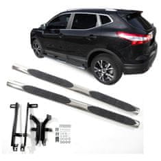 SCOUTT Stranski okvirji iz nerjavečega jekla za Nissan Qashqai 2014-2018 4" oval